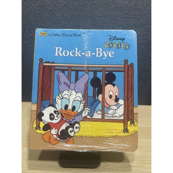 Vintage Disney Babies Golden Board Books Rock a Bye What’s Up High NEW SEALED - Picture 1 of 2
